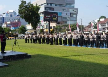 Polda Sumsel Gelar Apel Kesiapan Pengamanan May Day 2025