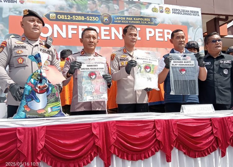Polres Probolinggo Kota Ungkap Kasus Narkoba 1 Kg Sabu,