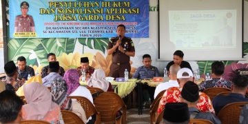 Kajari Musi Rawas Pimpin Kegiatan Penerangan Hukum Jaksa Garda Desa