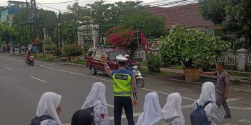 Strong Point Satlantas Polres Langkat Untuk Kelancaran Lalu Lintas