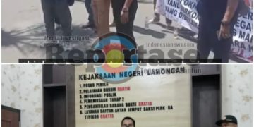 Aksi Damai Aliansi Alam Bersatu Jilit 2 Ke Kejari Lamongan Tuntut Tuntaskan Pelaporan Dan Mutasi 2 Kasi Kejari Lamongan