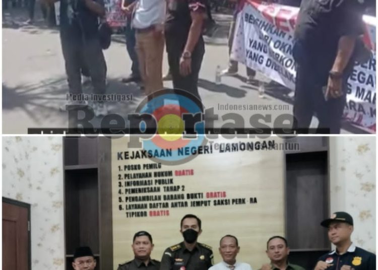 Aksi Damai Aliansi Alam Bersatu Jilit 2 Ke Kejari Lamongan Tuntut Tuntaskan Pelaporan Dan Mutasi 2 Kasi Kejari Lamongan