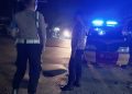 Antisipasi 3C dan Balap Liar Polsek Tanjungpura Rutin Lakukan Patroli Blue Light
