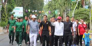 Sambut Bhayangkara Ke-79, Polres Probolinggo Kota Gelar Gebyar Jalan Santai