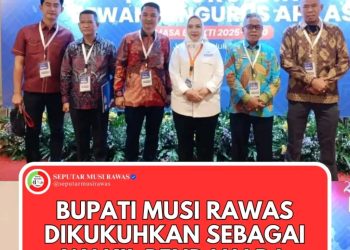 Bupati Musi Rawas Hj.Ratna Machmud Dikukuhkan Sebagai Wakil BENDUM APKASI