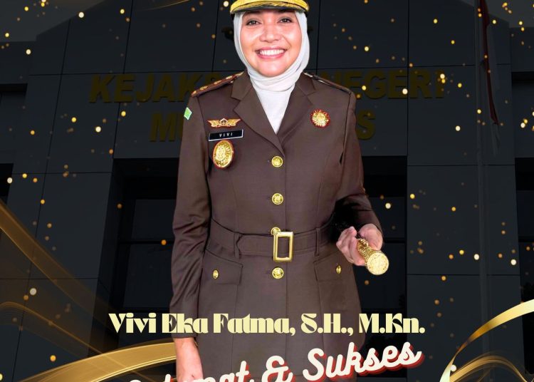 Kajati Sumsel Melantik Ibu Vivi Eka Fatma, S.H., M. Kn. Sebagai Kepala Kejaksa