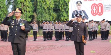 Upacara HUT ke-80 RI, Pesan Kapolres Langkat: Jaga Persatuan dan Keamanan Bangsa