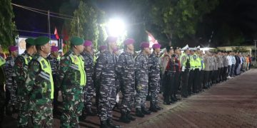 Polres Langkat Gencarkan Patroli Skala Besar bersama TNI dan Pemkab Langkat Jaga Situasi Kondusif.