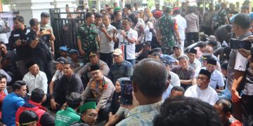 Kapolres Langkat Pimpin Langsung Pengamanan Aksi Unjuk Rasa Mahasiswa, Aksi Berjalan Damai dan Tertib