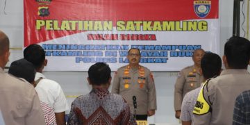 Kapolres Langkat Buka Pelatihan Peningkatan Kemampuan Satkamling