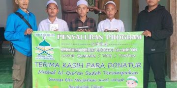 GMBQ Salurkan 10 Al – Qur’an ke Pondok Buyut Tupi Bersatu
