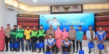 Satlantas Polres Tuban Gelar Do’a Bersama & Tasyakuran Dalam Rangka HUT Lalu Lintas Bhayangkara Ke-70