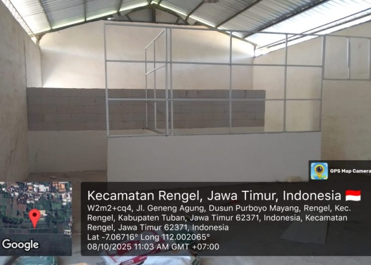 Bagaikan Siluman, Pembangunan Dapur MBG Di Desa Rengel Tanpa Sepengetahuan Pemdes