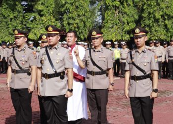 Kapolres Langkat Pimpin Serah Terima Jabatan Kasat Reskrim, Dua Kapolsek, Kasat Tahti serta Kasiwas dan Kasikum Polres Langkat