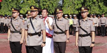 Kapolres Langkat Pimpin Serah Terima Jabatan Kasat Reskrim, Dua Kapolsek, Kasat Tahti serta Kasiwas dan Kasikum Polres Langkat