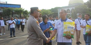 Demi Memperkuat Semangat Persatuan Dalam Menjaga Kondusifitas Wilayah Kabupaten Tuban, Polres Tuban Gelar Apel Kebangsaan