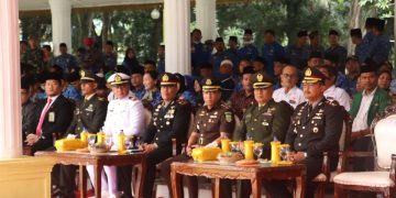 Kapolres Langkat Hadiri Upacara Peringatan Hari Sumpah Pemuda ke 79, di lapangan Alun-Alun Langkat.