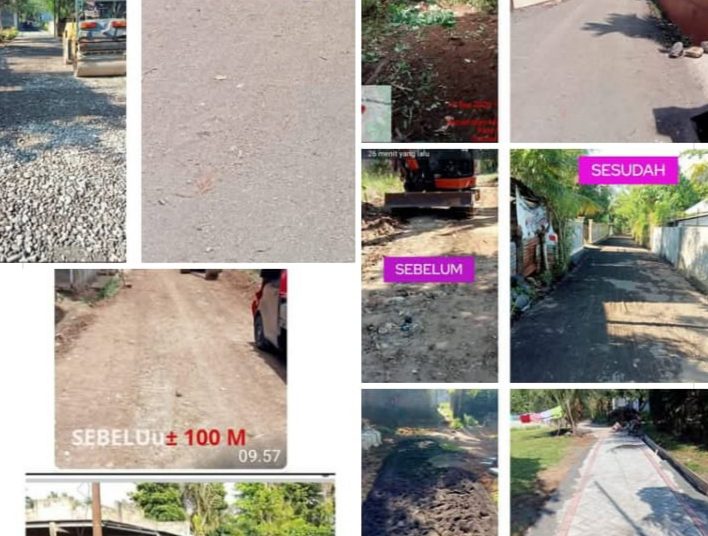 Proyek pembuatan jalan lorong Lingkungan 4 Kelurahan Pandu Kota Manado Selesai.Warga Mengucapkan Terima Kasih