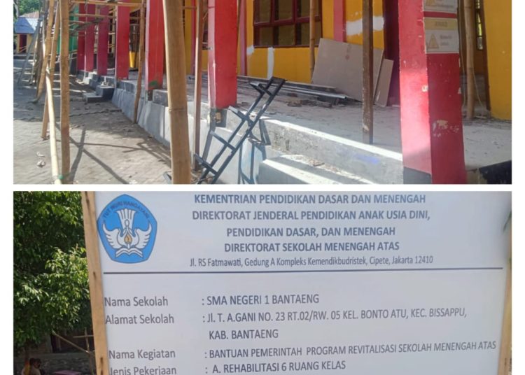 POLDA Sulsel Diminta Usut Tuntas Proyek Revitalisasi 1.629.415.600.M SMA 1 Bantaeng Syarat Di Korupsi,