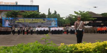 Jajaran Kepolisian Resort TUBAN Melaksanakan Apel Gelar Pasukan, Dalam Rangka Operasi Zebra Semeru 2025.