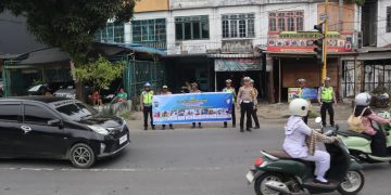 OPS Zebra Toba 2025, Polres Langkat Gencarkan Edukasi Humanis di Jalan Raya