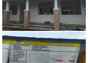 Proyek Revitalisasi SD Inpres 12/79 Matuju Bone Diduga Di Bagi-bagi Kepala Sekolah Berlindung Di balik Oknum LSM Laskar 45