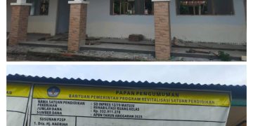 Proyek Revitalisasi SD Inpres 12/79 Matuju Bone Diduga Di Bagi-bagi Kepala Sekolah Berlindung Di balik Oknum LSM Laskar 45