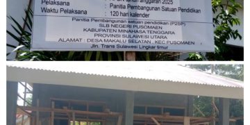 Proyek Revitalisasi SLB Pusomaen 1.3 M Diduga Di Mark-up Di Kabupaten Mitra Kepala Sekolah Menghindari Wartawan 