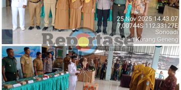 Pelantikan Perangkat Desa Sonoadi Berjalan Dengan Lancar