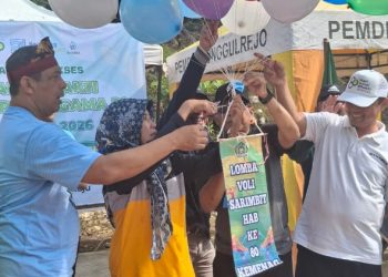 Kepala Kemenag Tuban Resmi Buka Kejuaraan Bola Voli Sarimbit HAB Ke-80 