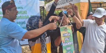 Kepala Kemenag Tuban Resmi Buka Kejuaraan Bola Voli Sarimbit HAB Ke-80 