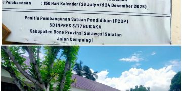 Lembaga Antikorupsi Kinprojamin,” Akan Melaporkan SD Inpres 3/77 Bukaka Di Tipikor Polres Bone.