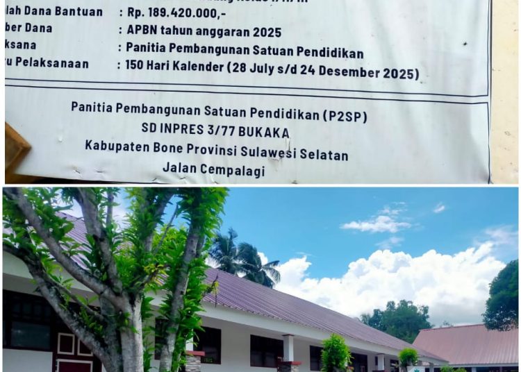 Lembaga Antikorupsi Kinprojamin,” Akan Melaporkan SD Inpres 3/77 Bukaka Di Tipikor Polres Bone.