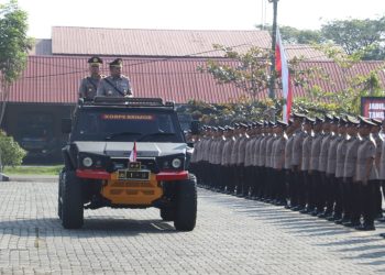Kapolda Sumut Pimpin Upacara Penutupan dan Pelantikan 150 Bintara Polri di SPN Hinai