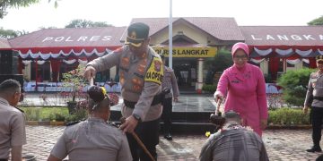 Polres Langkat Gelar Upacara Kenaikan Pangkat Perwira, Bintara dan PNS TMT 1 Januari 2026