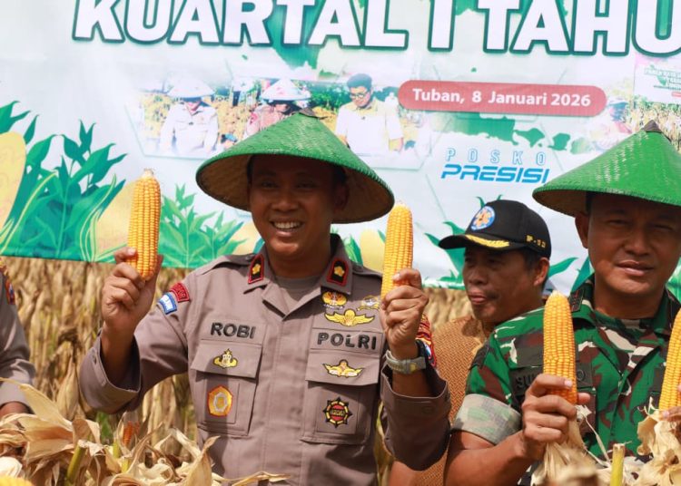 Polres Tuban Kembali Gelar Kegiatan Panen Raya Jagung Kuartal lV Tahun 2025