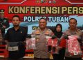 Polres Tuban Lakukan Konferensi Pers Terkait Kasus Curanmor
