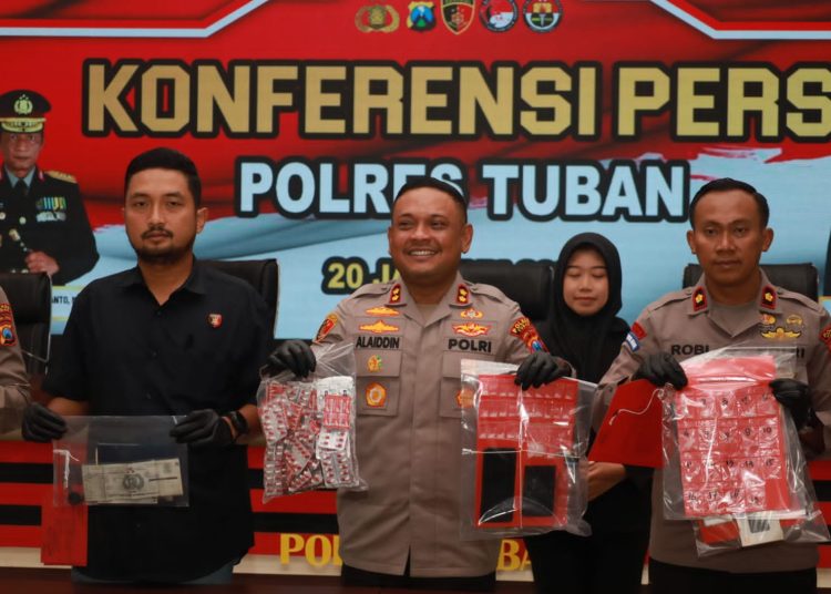 Polres Tuban Lakukan Konferensi Pers Terkait Kasus Curanmor