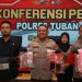 Polres Tuban Lakukan Konferensi Pers Terkait Kasus Curanmor 