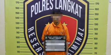 Unit Pidum Sat Reskrim Polres Langkat Amankan Diduga Pelaku Pelemparan Mobil Box di Pantai Gemi
