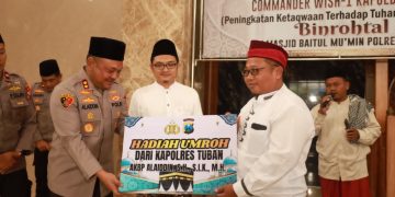Polres Tuban Gelar Pembinaan Rohani di Masjid Baitul Mu’min Mapolres Tuban