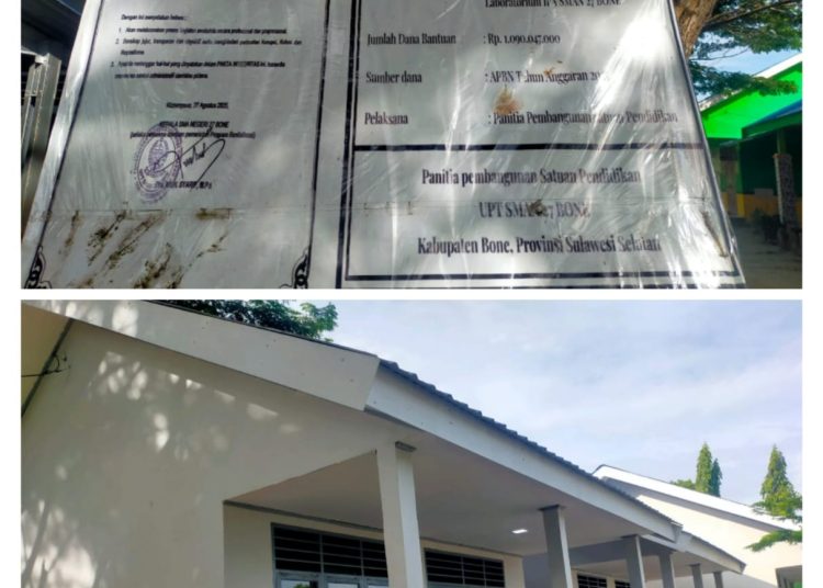 Bantuan Revitalisasi 2025 SMA Negeri 27 Bone Rp 1.090.047.000 Di Kabupaten Bone Diduga Diakali Untuk Memperkaya Diri 