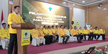 *Darlian Pone Terpilih Aklamasi, Tony Eka Candra Yakin Partai Golkar Raih 11 Kursi di DPRD Way Kanan*