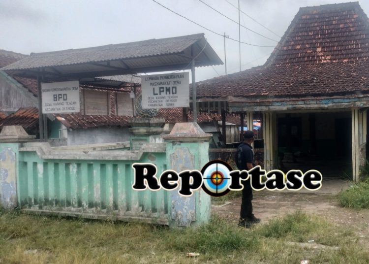 Terbengkalai Dan Mangkrak Kantor Desa Karangtengah, Jatirogo, Tuban, Pemdes Terkesan Mengabaikan.
