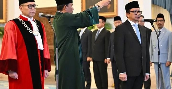 Wakil Panglima TNI Hadiri Pelantikan Hakim Mahkamah Konstitusi dan Wakil Menteri Keuangan di Istana Negara