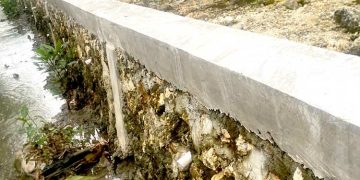 Bangunan TPT Gunakan Dana Desa (DD) Desa Sidomlangehan Diduga Pengerjaanya Amburadul Asal Jadi