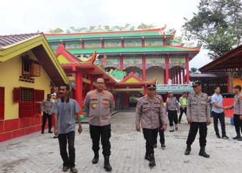 Kapolres Langkat pantau pengamanan Imlek di Vihara Avaloketisvara Stabat