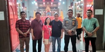 Polsek Tanjung Pura Amankan Perayaan Imlek 2577, Ibadah Berjalan Aman dan Kondusif