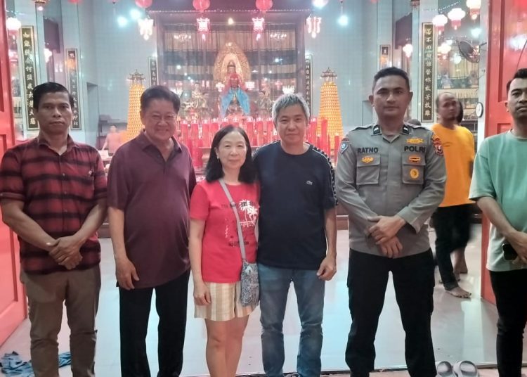 Polsek Tanjung Pura Amankan Perayaan Imlek 2577, Ibadah Berjalan Aman dan Kondusif