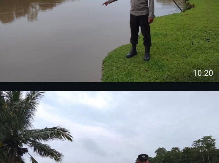 Debit Sungai Lematang Meningkat, Polsek Tanah Abang Siaga Penuh Antisipasi Banjir di 11 Desa